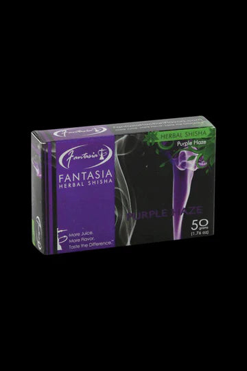Fantasia Nicotine Free Herbal Purple Haze Packaging