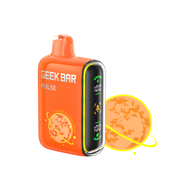 Geek Bar Pulse 7500 Puffs 5% Tropical Rainbow Blast