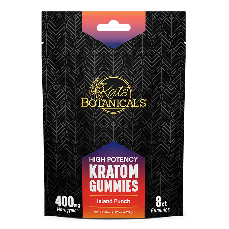 Kats Kratom Gummies 400mg 8/10ct Island Punch