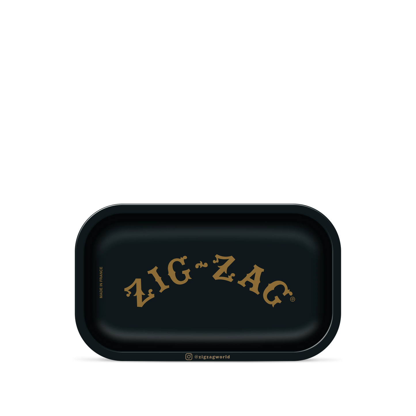 Zig-zag Small Rolling Tray Black