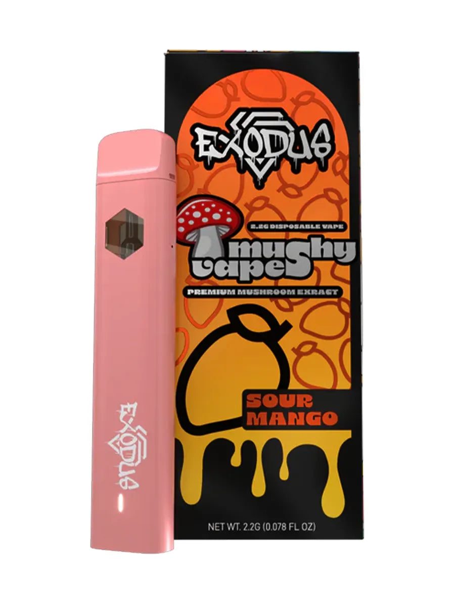Sugar Exodus Mushy Caps Vape 2.2g Sour Mango with Packaging