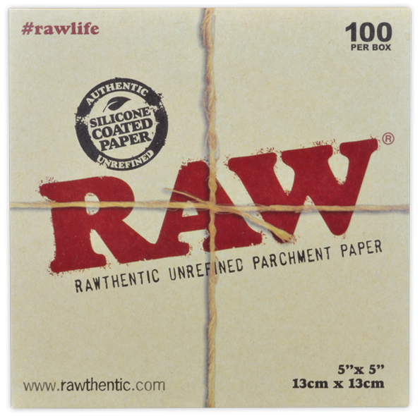 RAW Rawthentiic Unrefined Parchment Papers 100pk 5x5