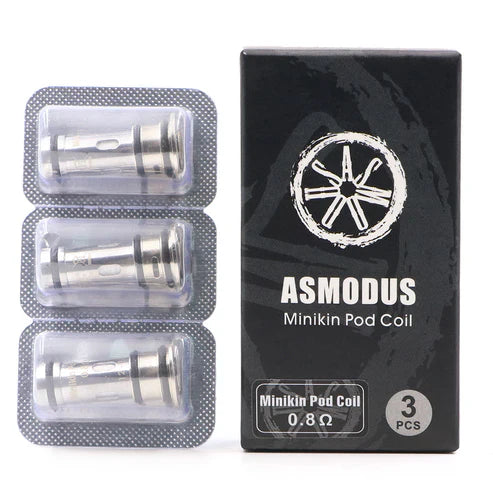 Asmodus Minikin Pod Coil 3pcs 0.8ohm with Packaging