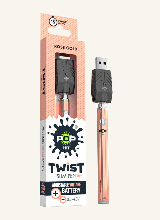 Pop Hit Twist Slim Pen | Rose Gold