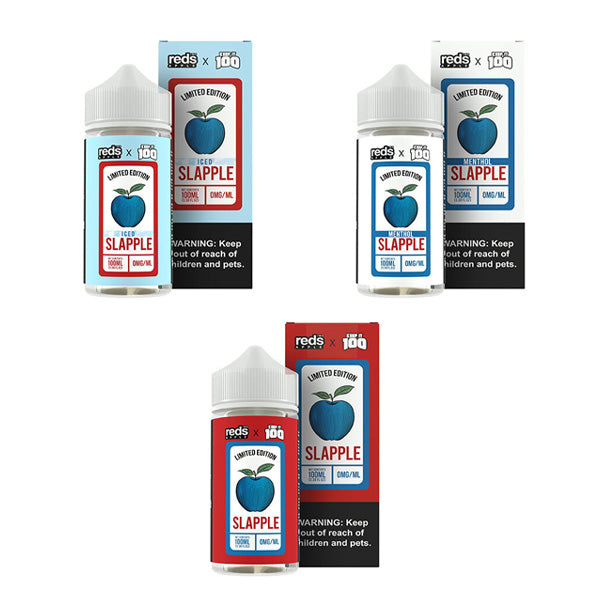 7Daze Keep It 100 Series TFN 100mL | 3mg (Freebase) (Reds Apple x Blue Slushie) with Packaging