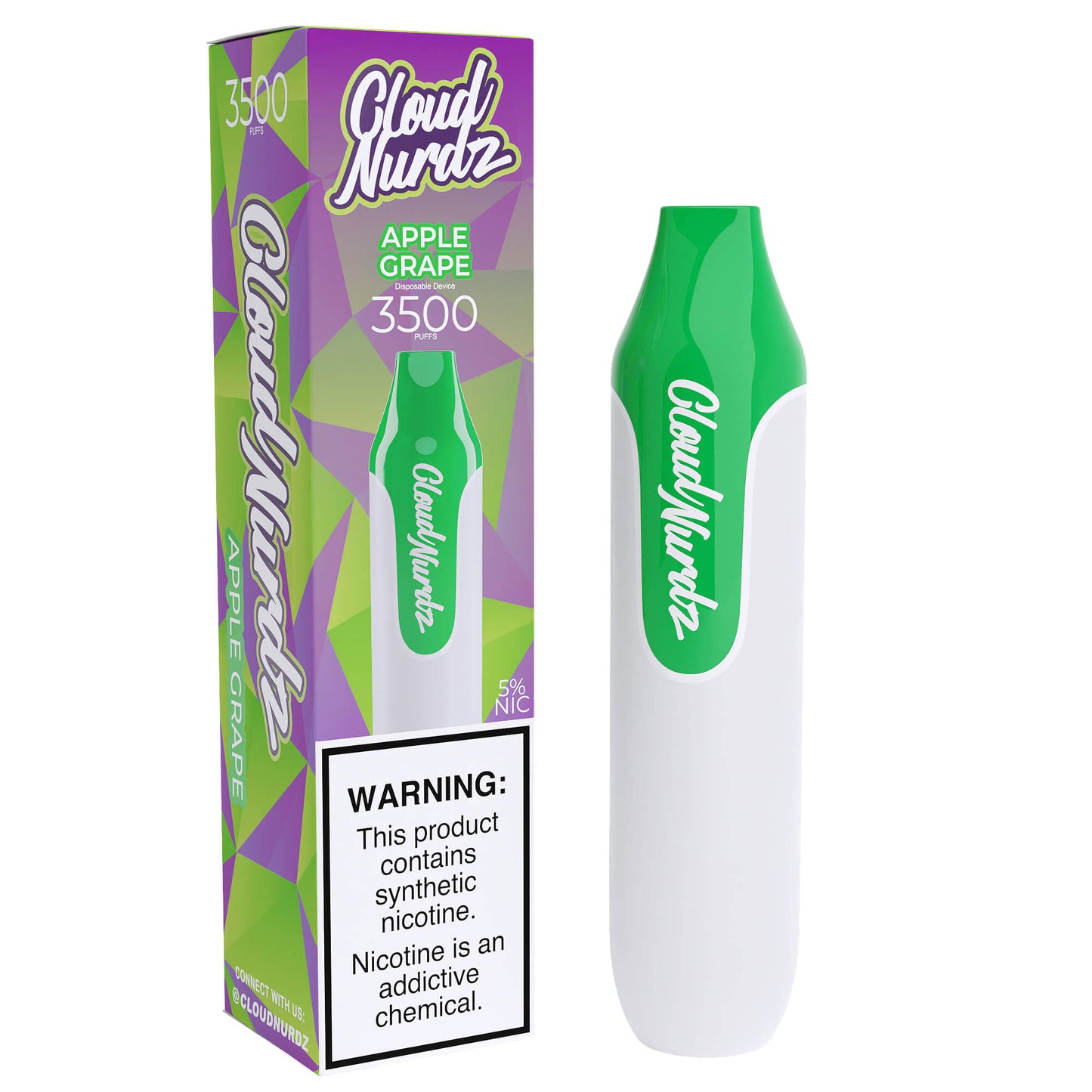 Cloud Nurdz Disposable Series | 3500 Puffs | 10mL | 25mg
