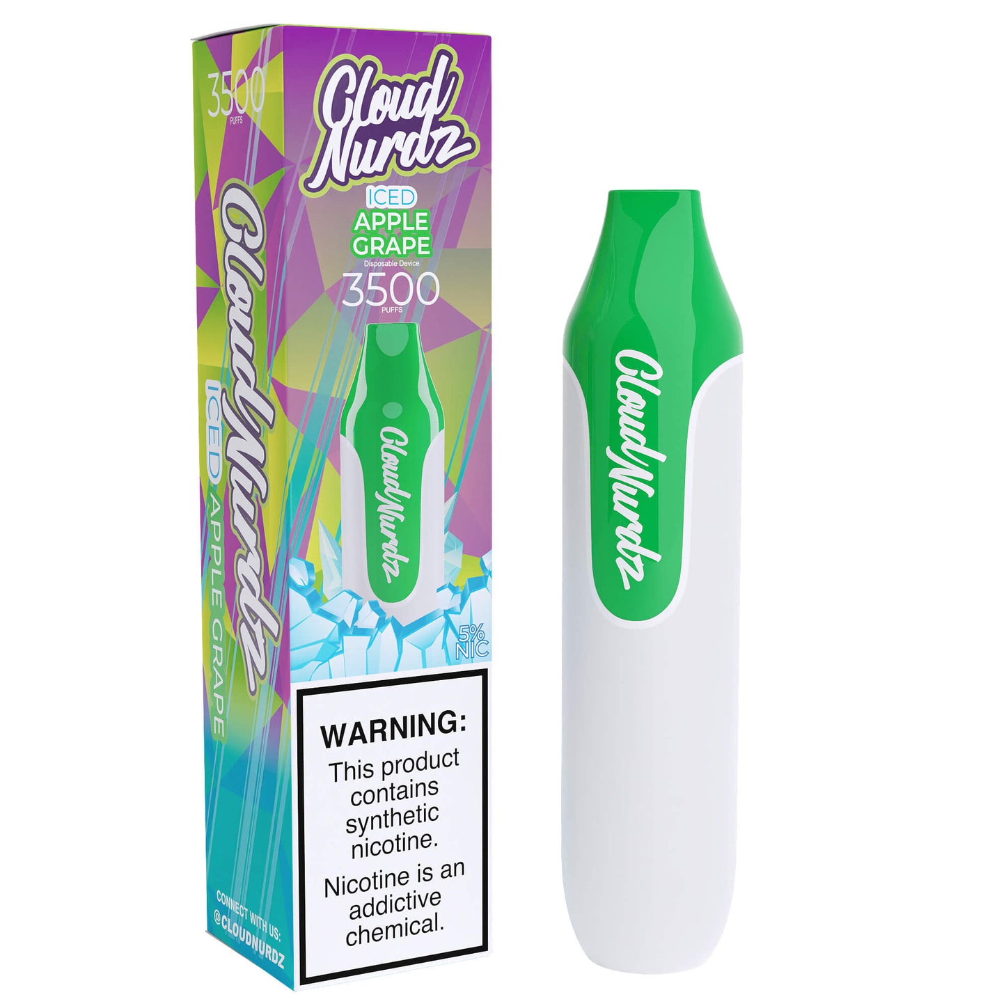 Cloud Nurdz Disposable Series | 3500 Puffs | 10mL | 25mg