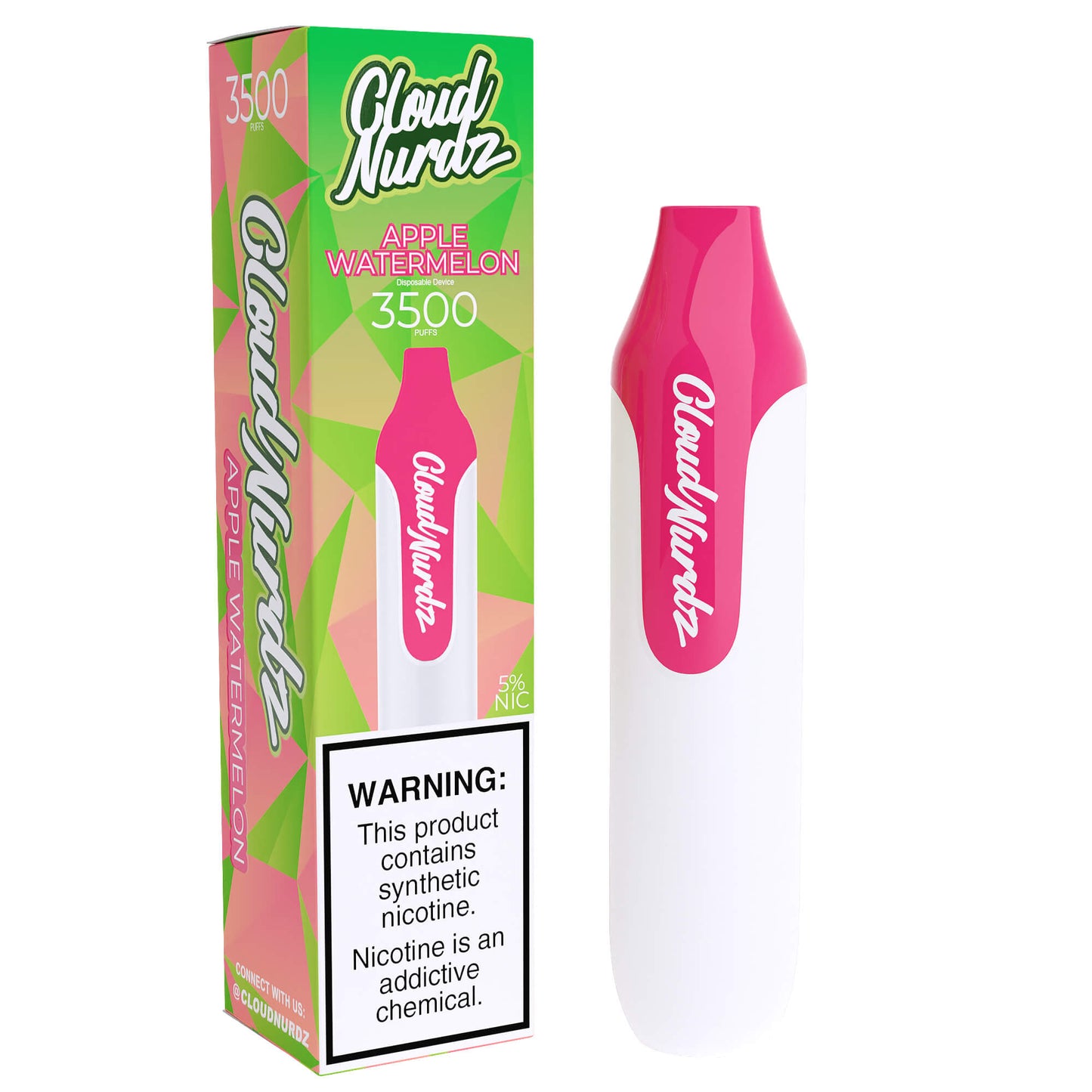 Cloud Nurdz Disposable Series | 3500 Puffs | 10mL | 25mg