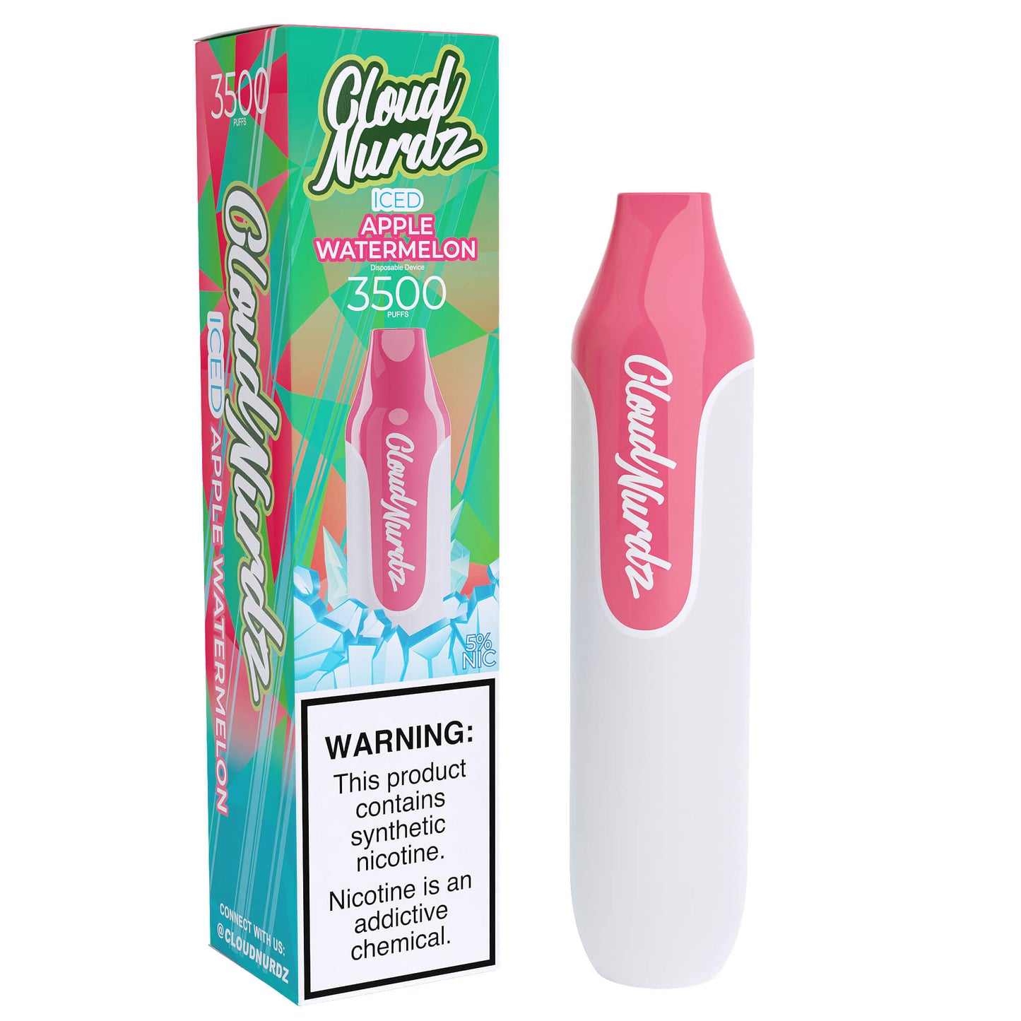 Cloud Nurdz Disposable Series | 3500 Puffs | 10mL | 25mg