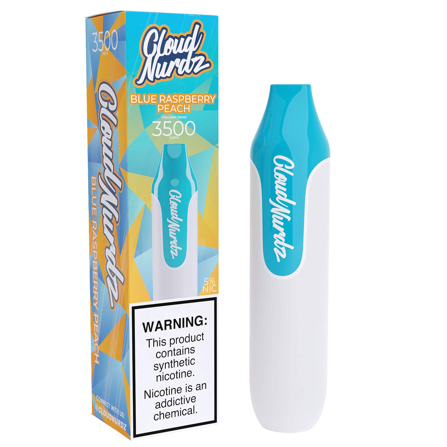 Cloud Nurdz Disposable Series | 3500 Puffs | 10mL | 25mg