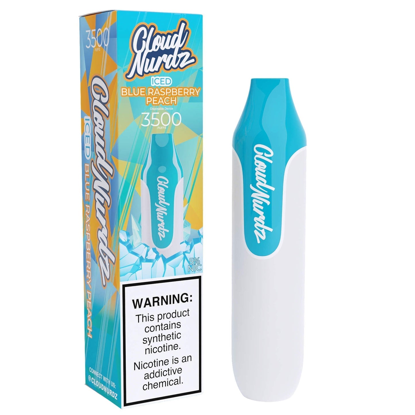 Cloud Nurdz Disposable Series | 3500 Puffs | 10mL | 25mg