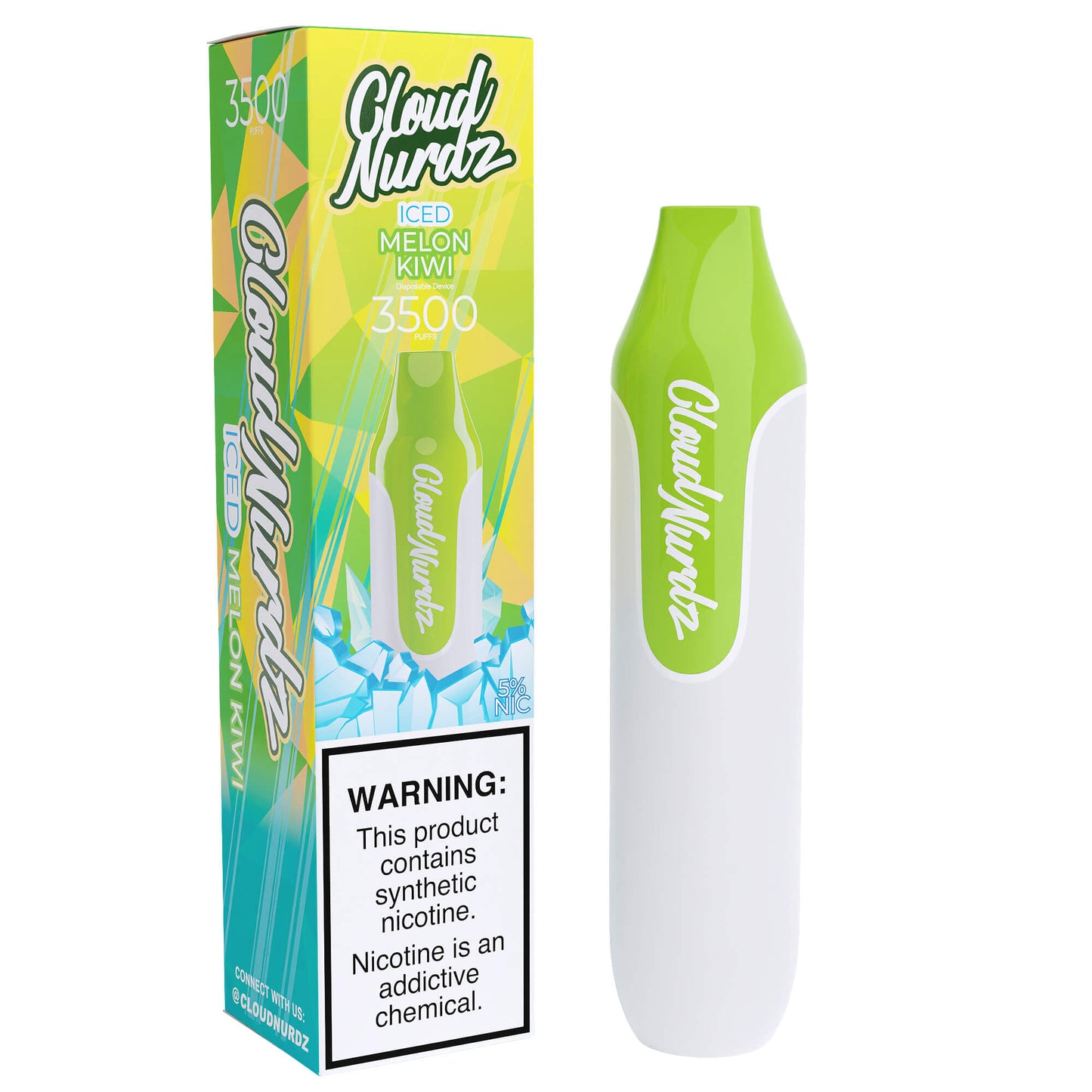 Cloud Nurdz Disposable Series | 3500 Puffs | 10mL | 25mg
