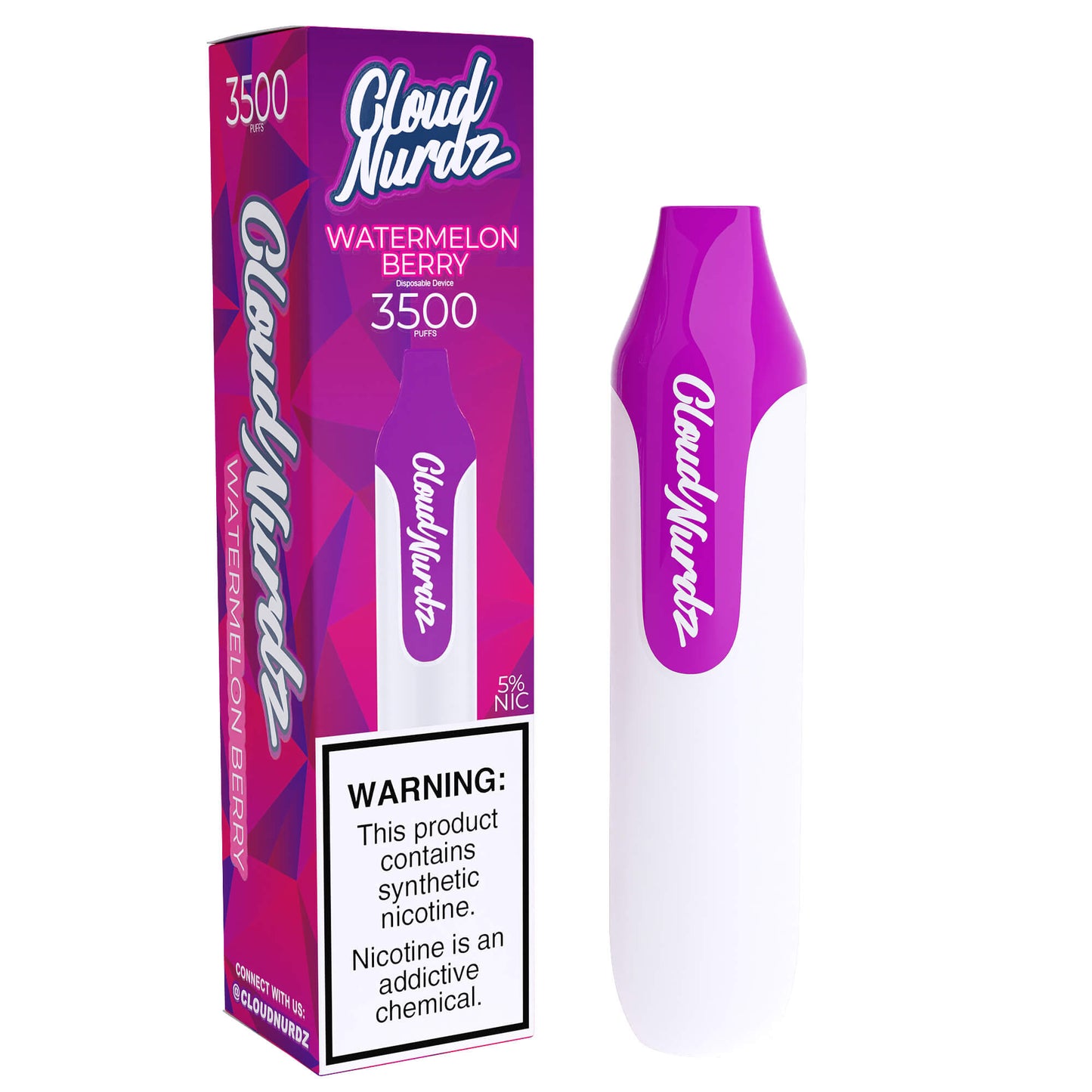 Cloud Nurdz Disposable Series | 3500 Puffs | 10mL | 25mg