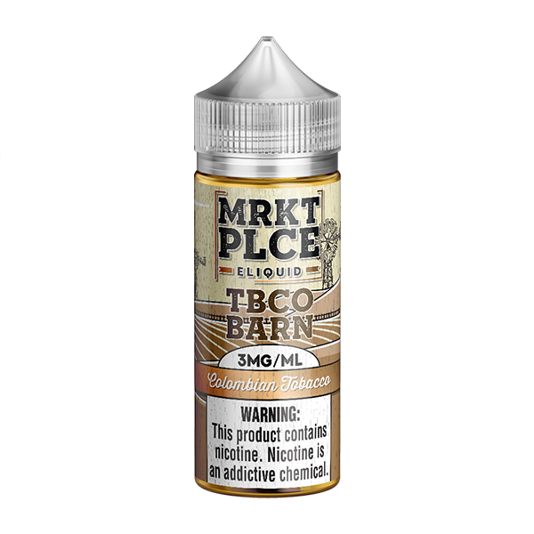 TBCO Barn by MRKT PLCE E-Liquid 12mg | 100mL (Freebase) Colombian Tobacco