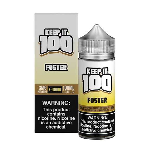 Keep It 100 TFN Series E-Liquid 3mg | 100mL (Freebase) Foster with Packaging
