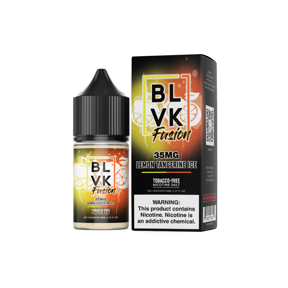 BLVK TFN Salt Series E-Liquid 30mL (Salt Nic) Lemon Tangerine Ice with packaging