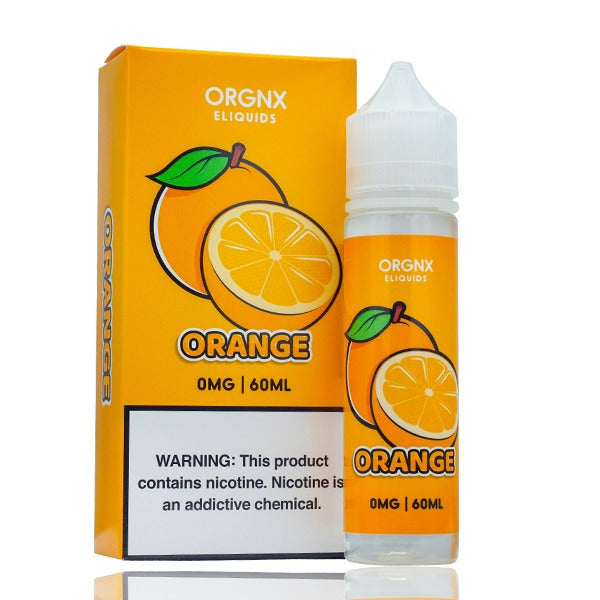ORGNX Series E-Liquid 6mg | 60mL (Freebase) Orange With Packaging