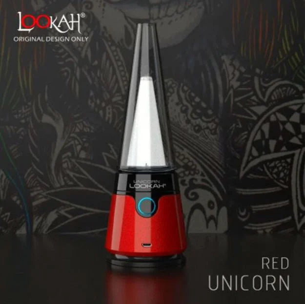 Lookah Unicorn Portable Electric Dab Rig Red
