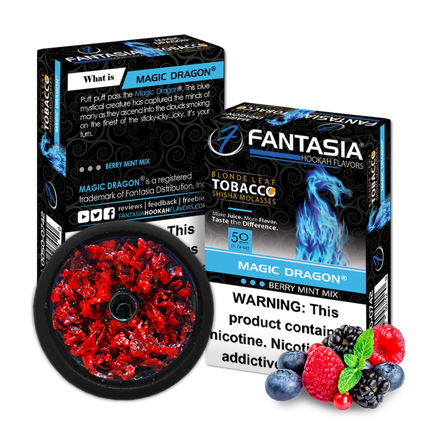 Fantasia Tobacco 50G Carton Magic Dragon with Packaging