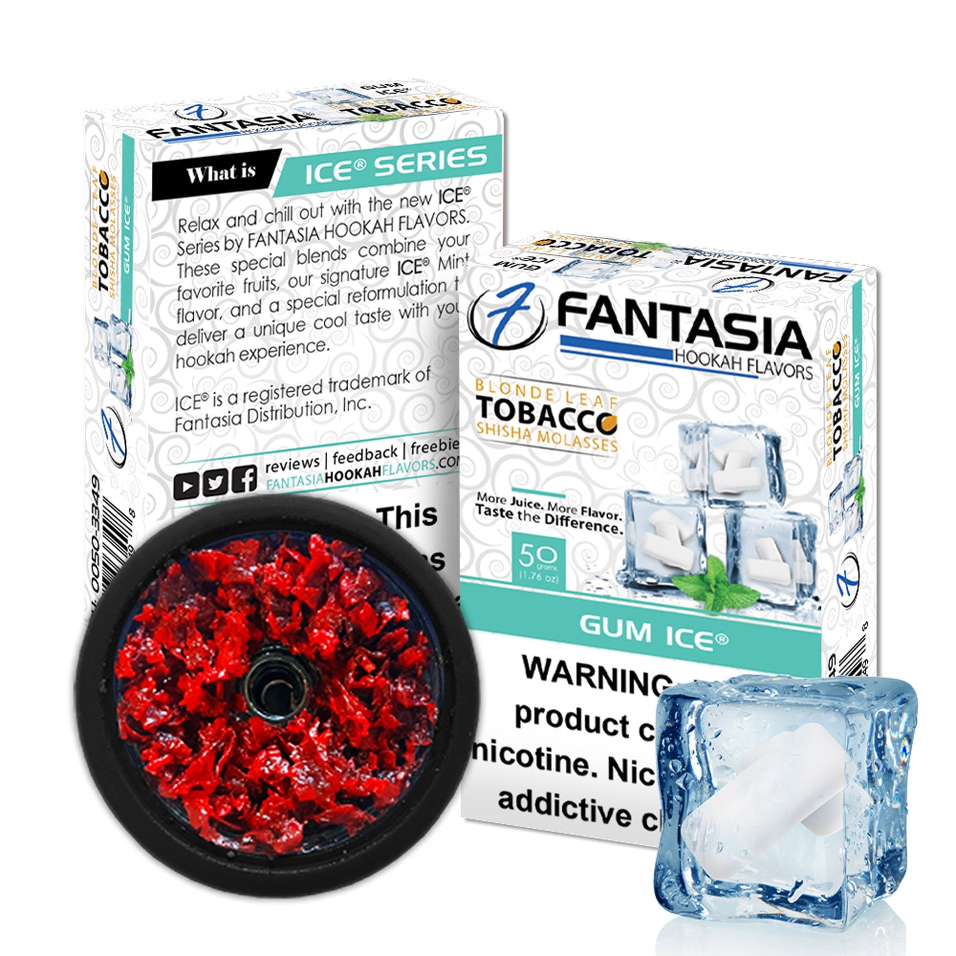 Fantasia Tobacco 50G Carton Gum Ice with Packaging