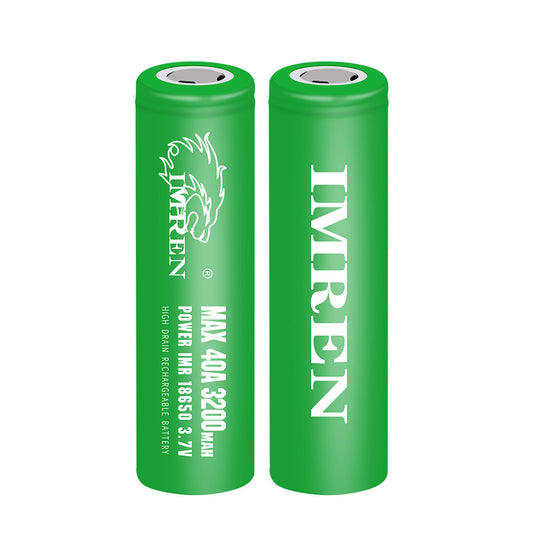 Imren 18650 3200 mAh Max 40A 2 Pack