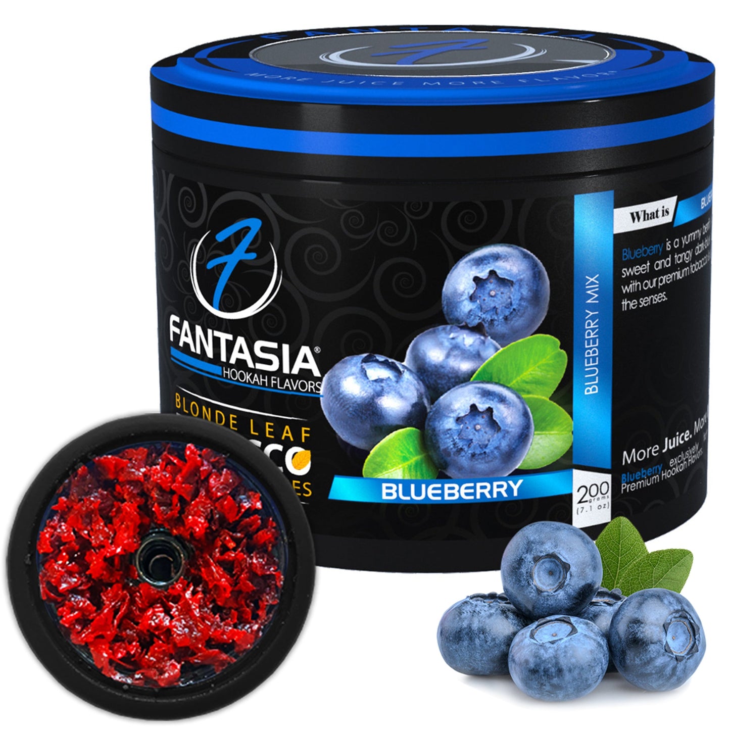 Fantasia Tobacco 200G Jar Bluberry