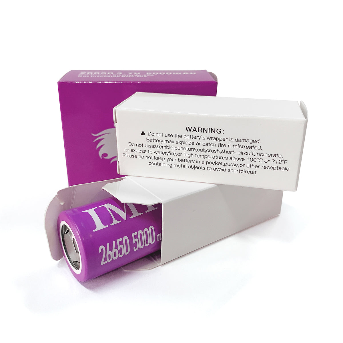 Imren 26650 5000 mAh Purple 2 Pack