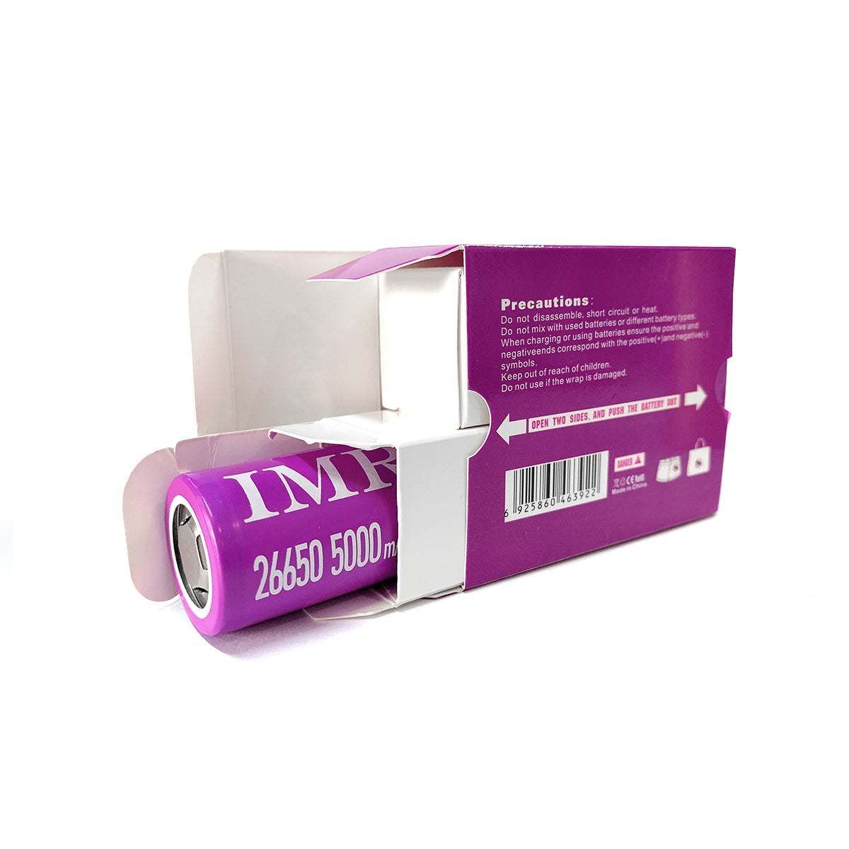 Imren 26650 5000 mAh Purple 2 Pack