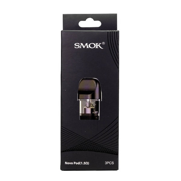 SMOK NOVO Refillable Pod Cartridge (Pack of 3) | Regular Coil Pod 1.5ohm with Packaging