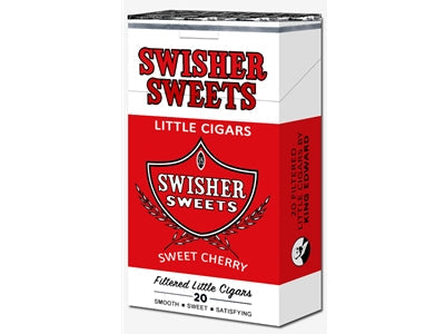 Swisher Sweets Filtered Cigars 20/10pk Sweet Cherry with Packaging