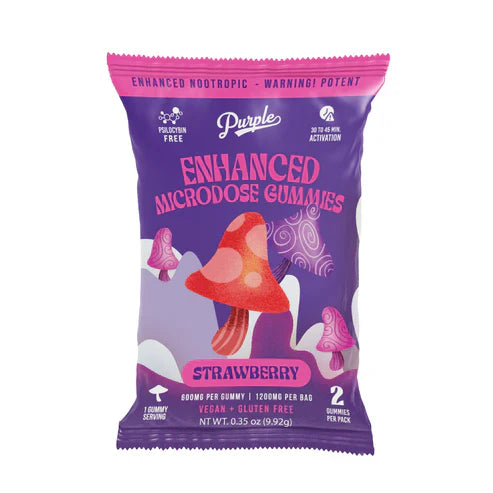 Purple Enhanced Gummies 2/20ct Strawberry