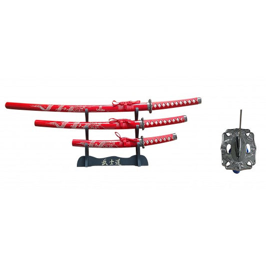 3ps Sword Set With Display RT-5003RD