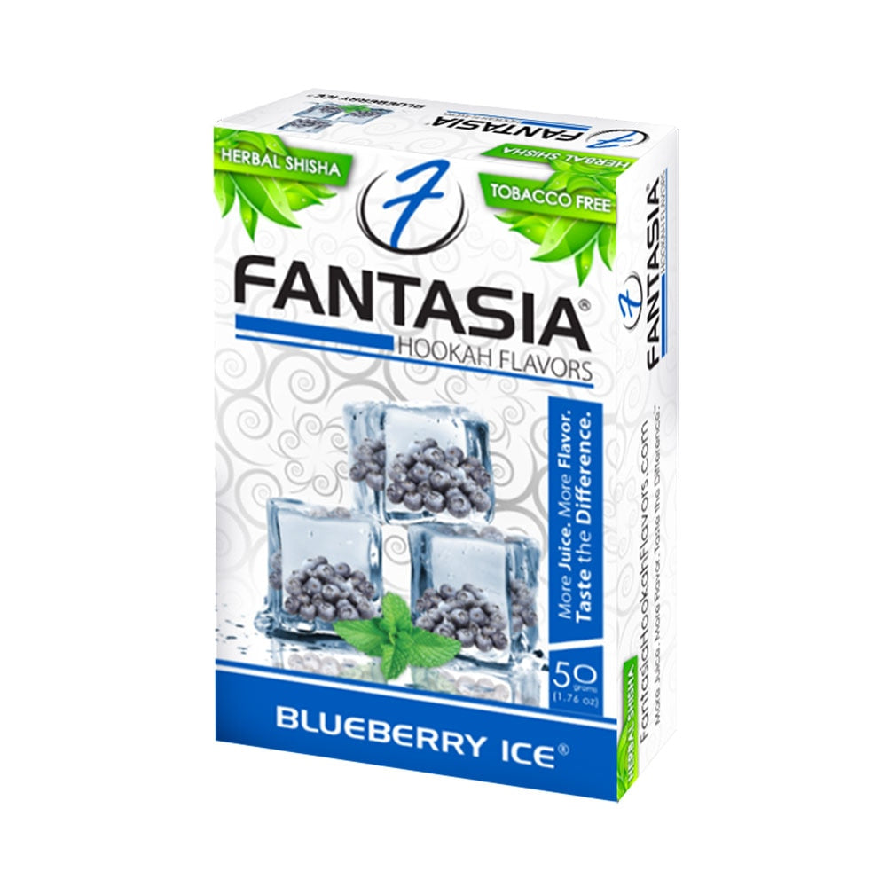 Fantasia Nicotine Free Herbal Blueberry Ice Packaging