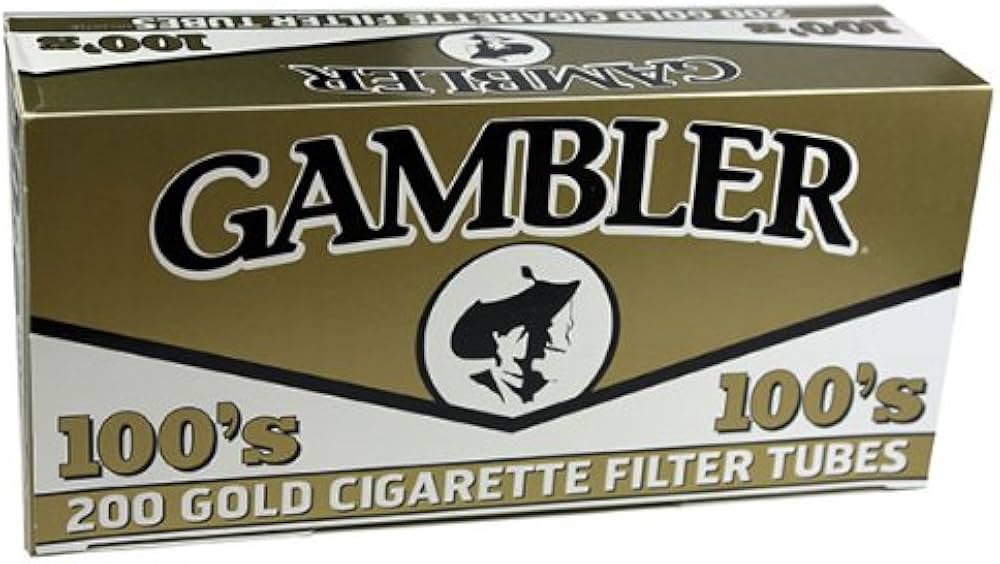 Gambler 100's Tubes 5pk Gold Packaging