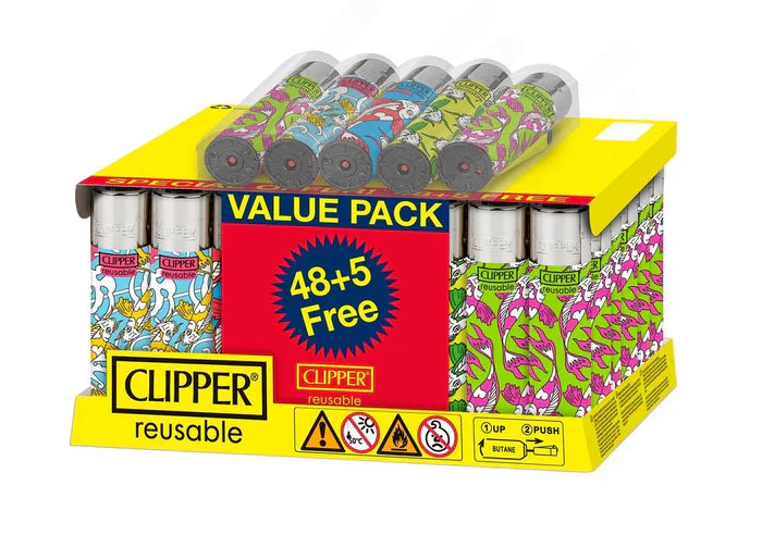 Clipper Reusable Lighter 48+5 Free Koi