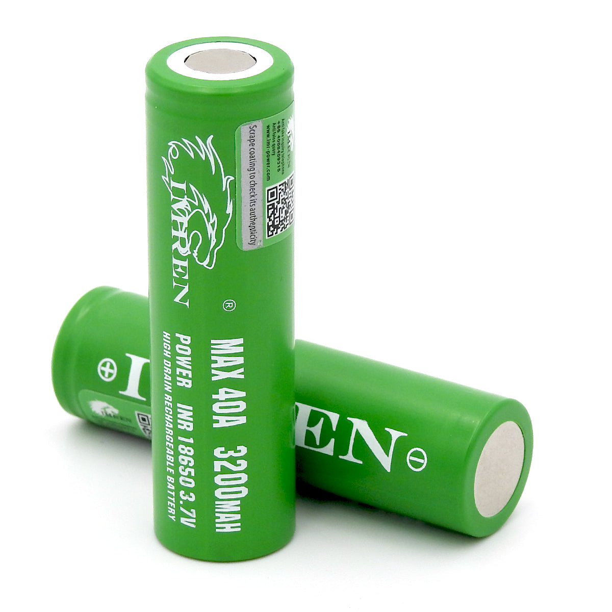 Imren 18650 3200 mAh Max 40A 2 Pack