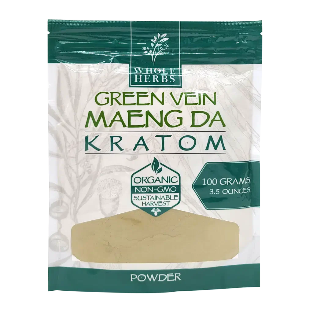 Whole Herbs Kratom 100g Green Vein Maeng Da