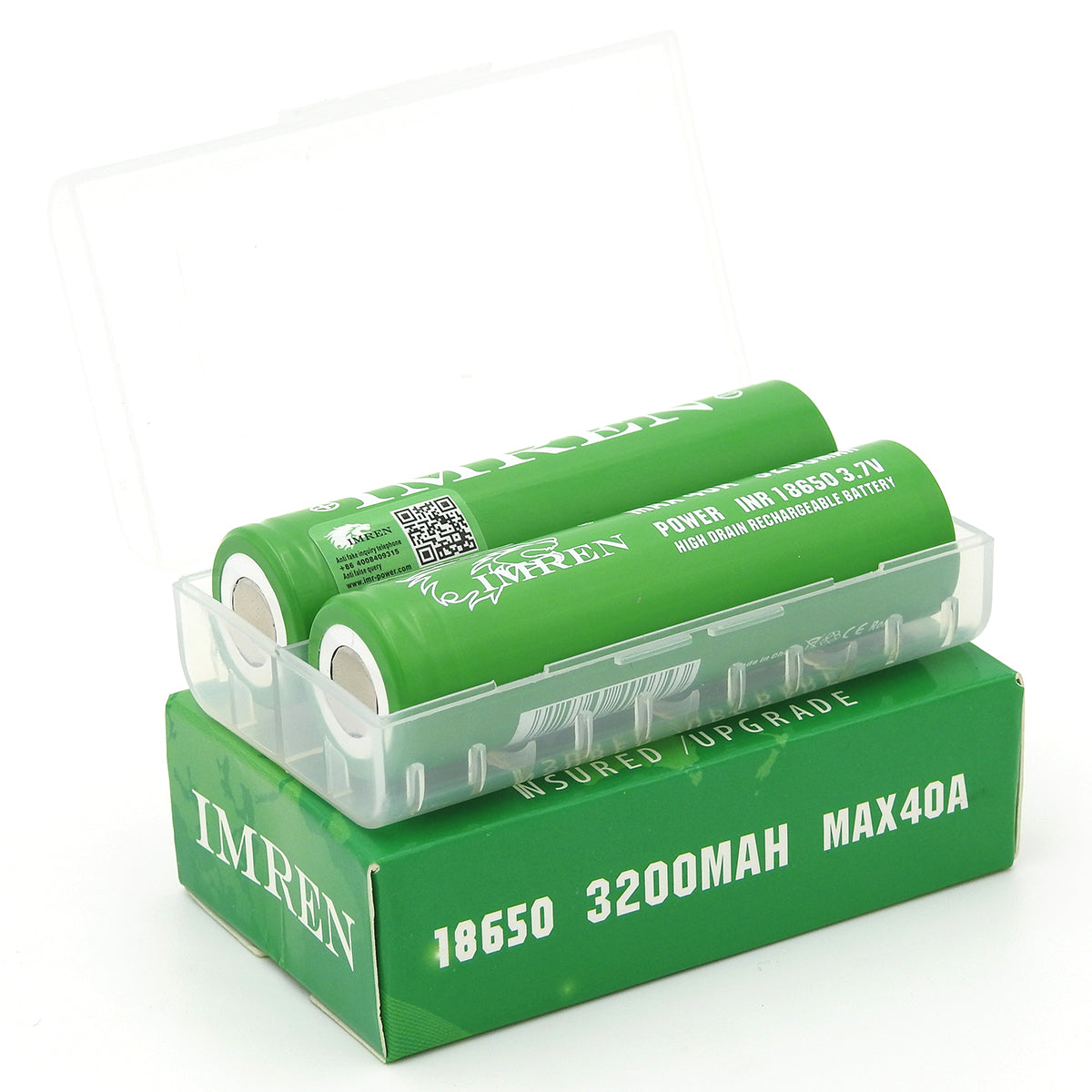 Imren 18650 3200 mAh Max 40A 2 Pack