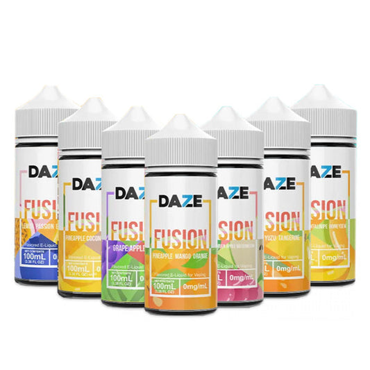 7Daze Fusion Series E-Liquid 100mL (Freebase) | Group Photo
