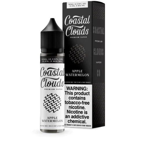 Coastal Clouds E-Liquid | 60mL | Apple Watermelon with Packaging