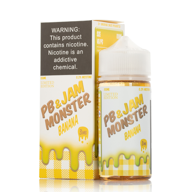 Jam Monster Series E-Liquid 100mL (Freebase) • Original, Ice, Lemonade, Etc.