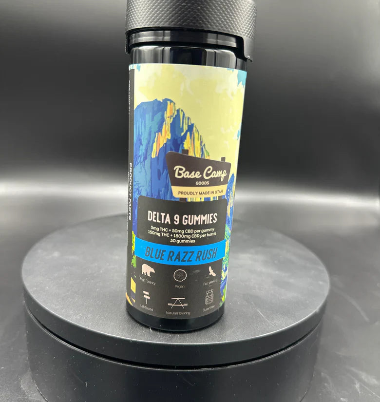 Base Camp Goods Gummies 30/6ct Blue Razz Rush
