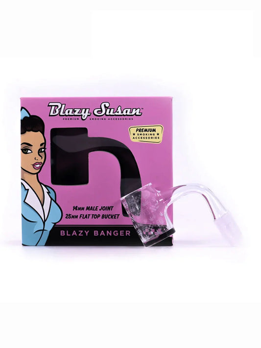 Blazy Susan Banger 14mm Male Joint 25m Flat Top with packaging