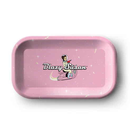 Blazy Susan Rolling Tray Medium Pink Spacey Susan