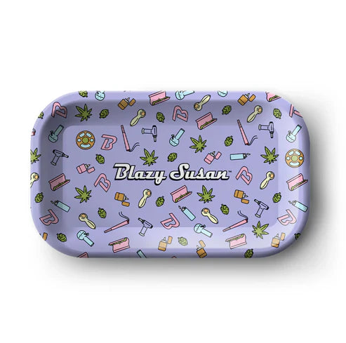 Blazy Susan Rolling Tray Medium Purple Icon