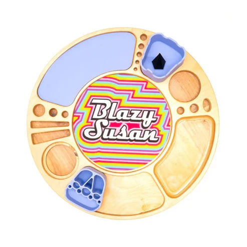 Blazy Susan Spinning Rolling Tray Clear