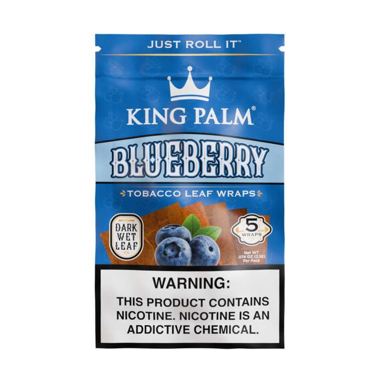 King Palm Tobacco Wraps 5ct Blueberry