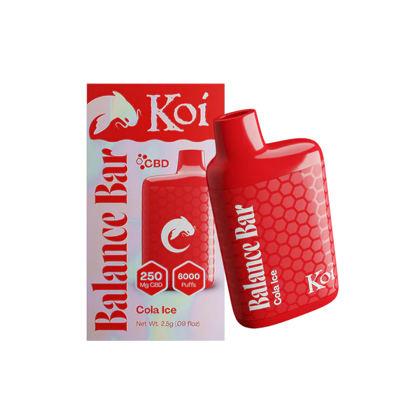 Koi Balance Bar CBD 6K Puff 10pk Cola Ice with Packaging