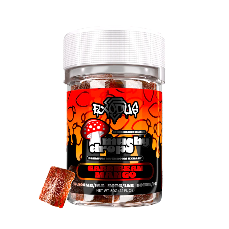 Mushy Drops Gummies 6ct Carribean Mango