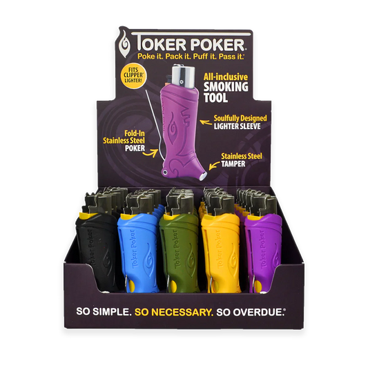 Toker Poker Clipper Mix Colors with packaging